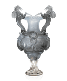 Daum Chevaux Ailés Vase — Grey 50ex