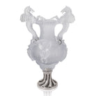 Daum Chevaux Ailés Vase — White 8ex