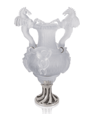 Daum Chevaux Ailés Vase — White 8ex