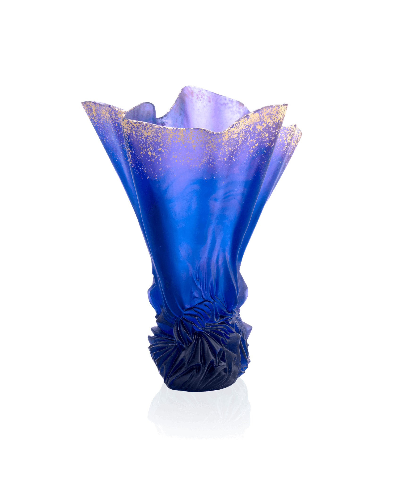 Daum Collection Croisière Large Vase — Midnight blue 99ex