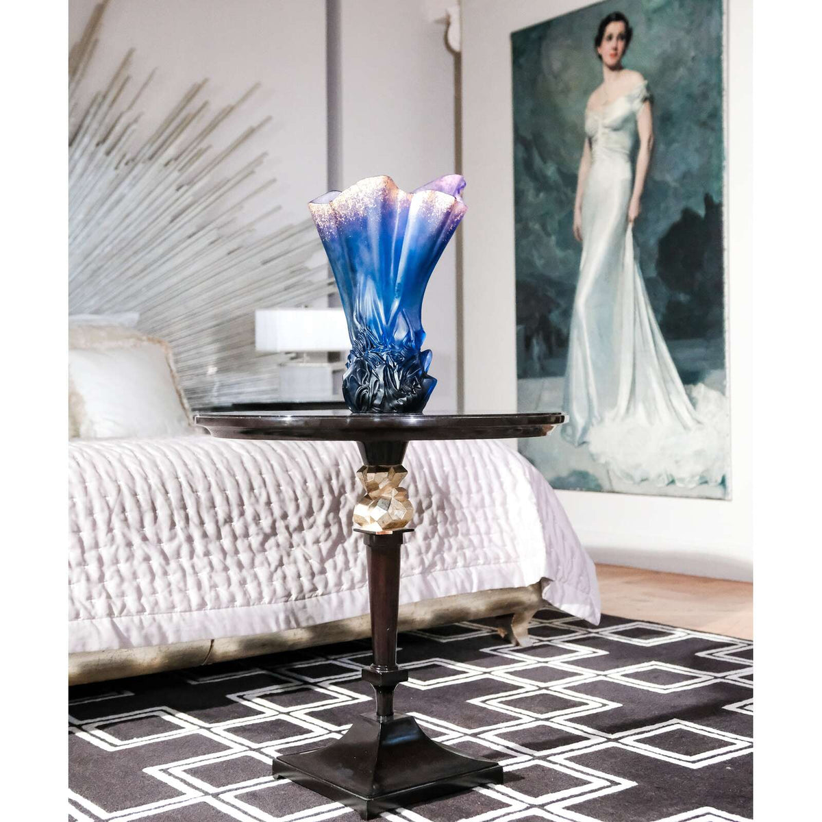 Daum Collection Croisière Large Vase – Midnight blue 99ex, alternate view