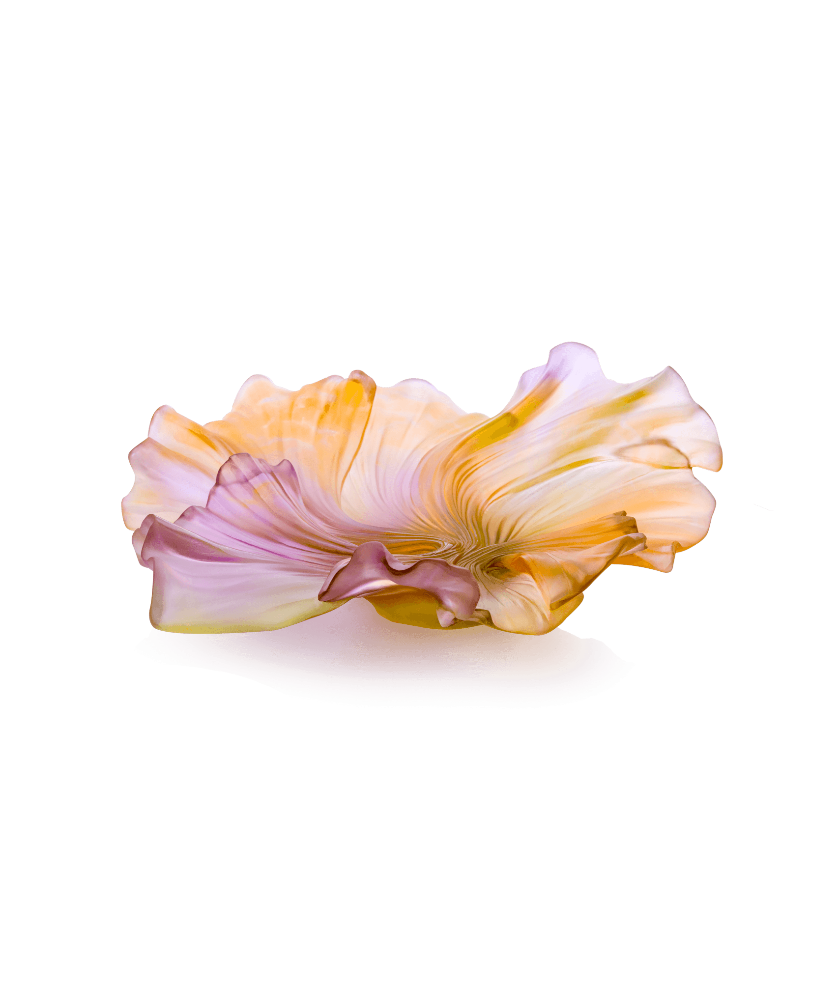 Daum Collection Croisière Medium Bowl — Pink and green