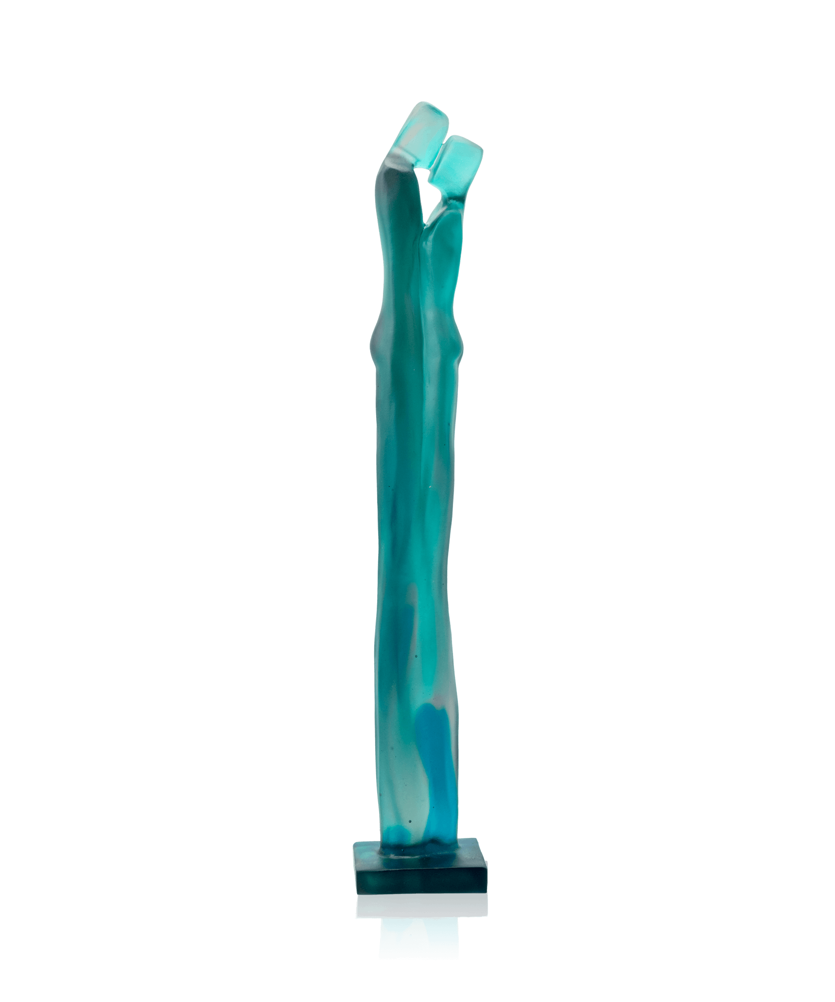Daum Départ Blue and Green By Laurence Bonnel 175ex Sculpture