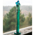 Daum Départ Blue and Green By Laurence Bonnel 175ex Sculpture, alternate view
