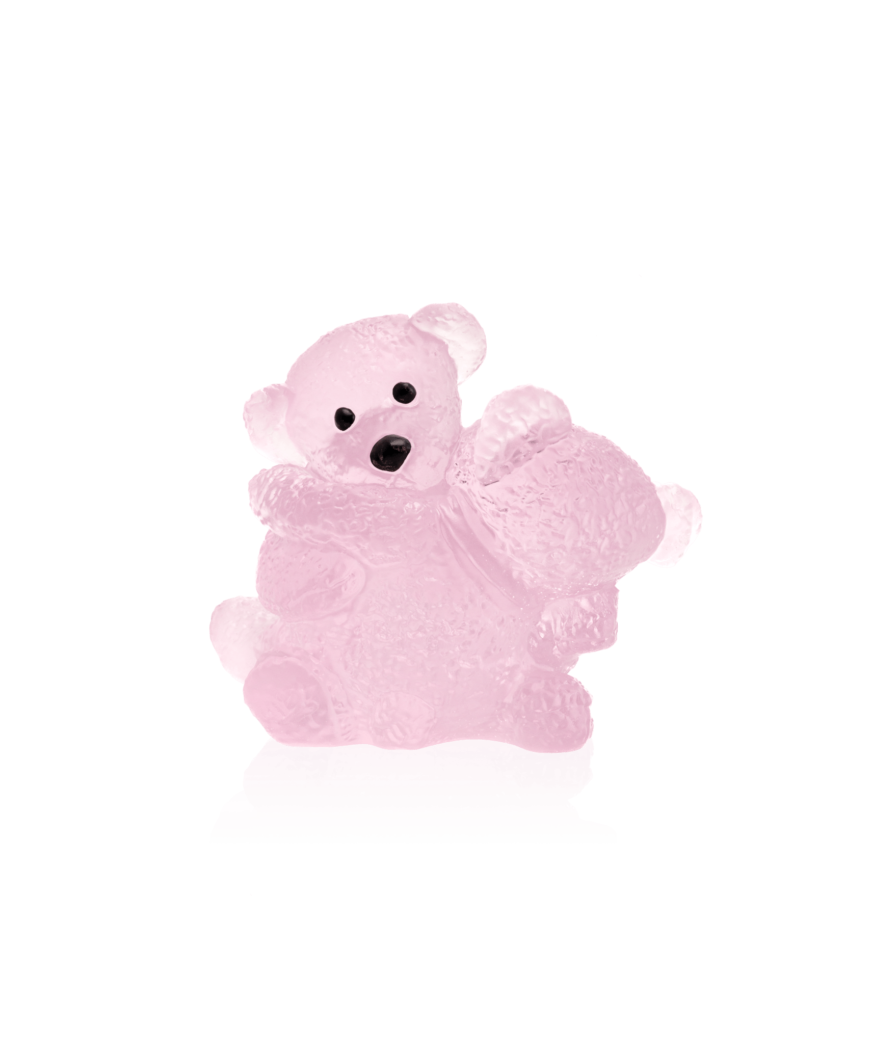 Daum Doudours Twins By Serge Mansau 375ex Sculpture — Pink