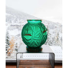 Daum Empreinte Large Vase Green, Gold Finish 75ex, alternate view