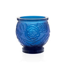 Daum Empreinte Medium Vase Blue 375ex