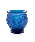 Daum Empreinte Medium Vase Blue 375ex