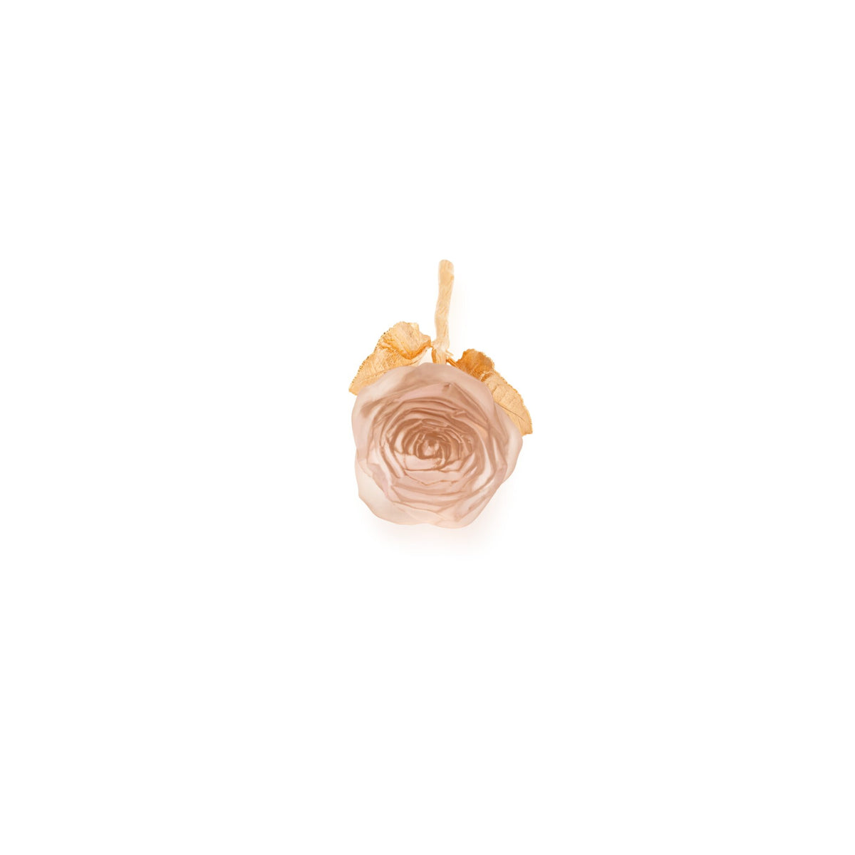 Daum Eternal Rose Sculpture – Powder pink, alternate view