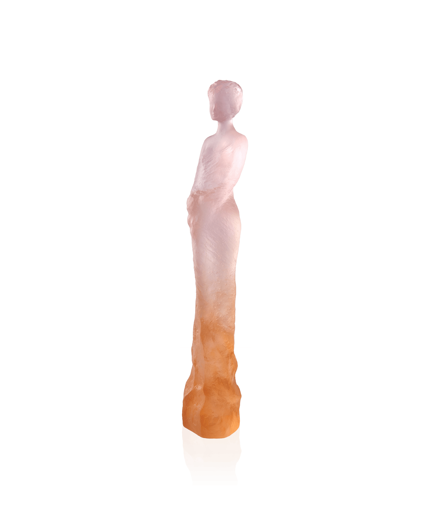 Daum Eugénie and By Jean Philippe Richard 375ex Sculpture — Pink yellow
