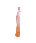 Daum Eugénie and By Jean Philippe Richard 375ex Sculpture — Pink yellow