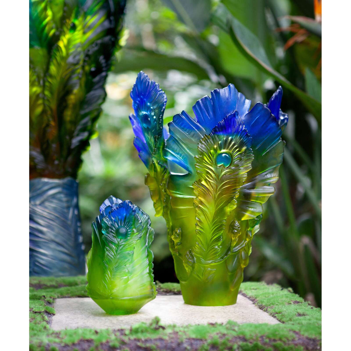 Daum Fleur De Paon Large Vase – Exotique 125ex, alternate view