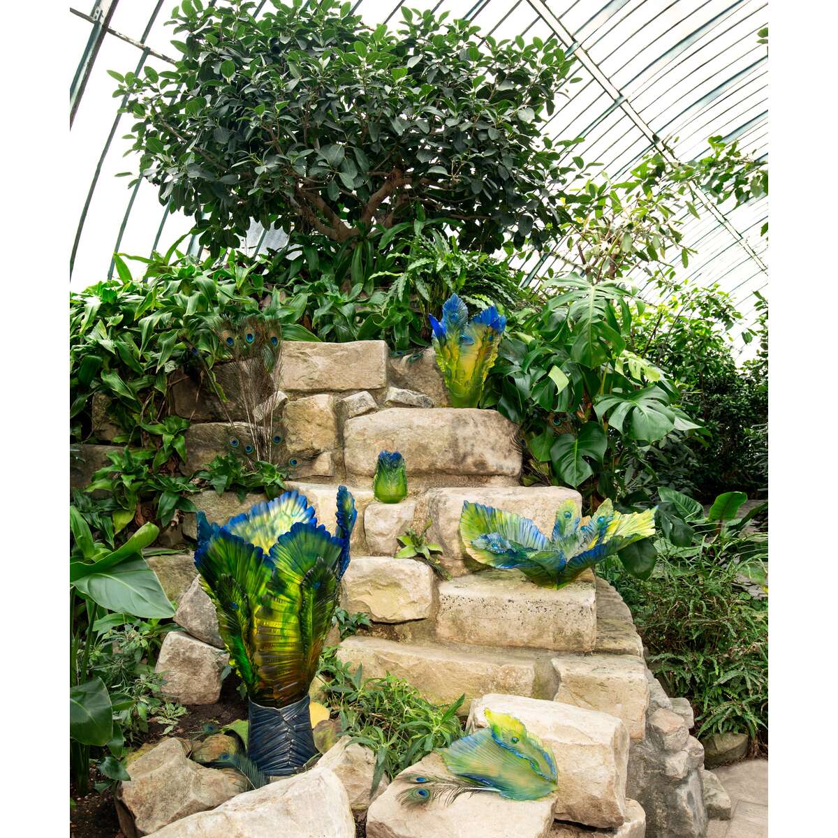 Daum Fleur De Paon Large Vase – Exotique 125ex, alternate view