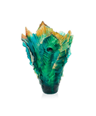 Daum Fleur De Paon Large Vase — Gilden with gold leaf 125ex
