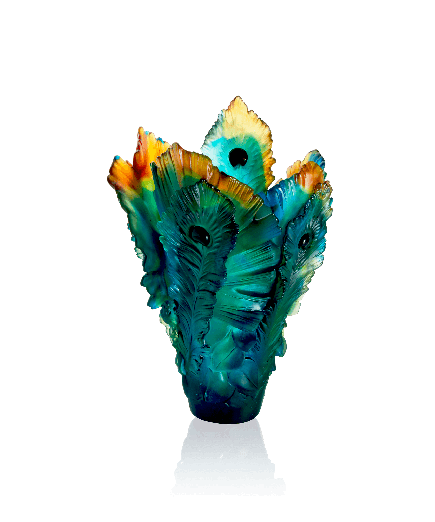 Daum Fleur De Paon Large Vase — Original