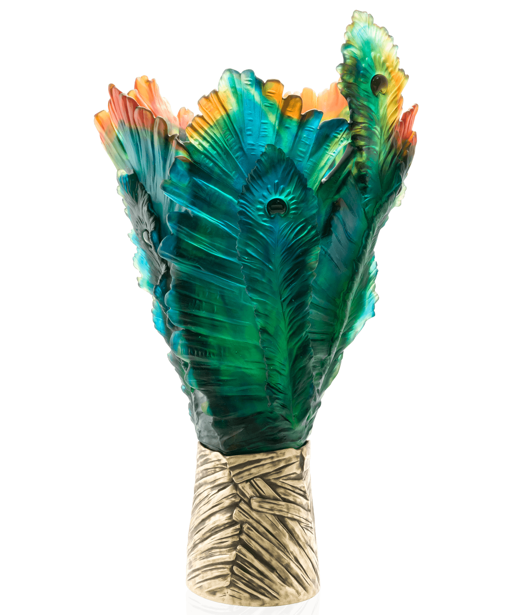Daum Fleur De Paon Magnum Vase — 99ex