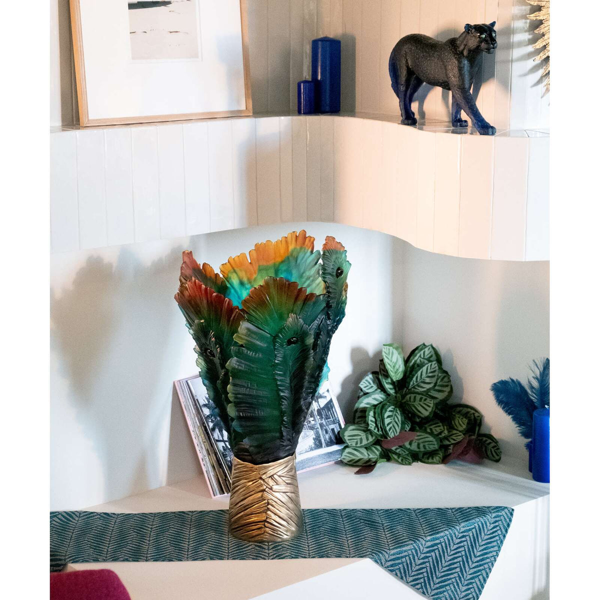 Daum Fleur De Paon Magnum Vase – 99ex, alternate view