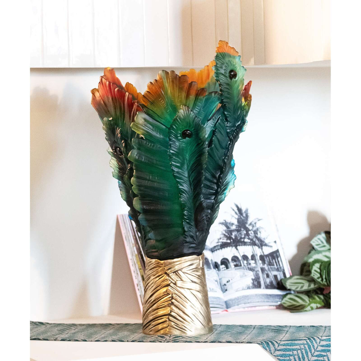 Daum Fleur De Paon Magnum Vase – 99ex, alternate view