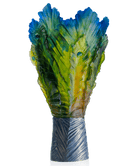 Daum Fleur De Paon Magnum Vase — Exotique 25ex