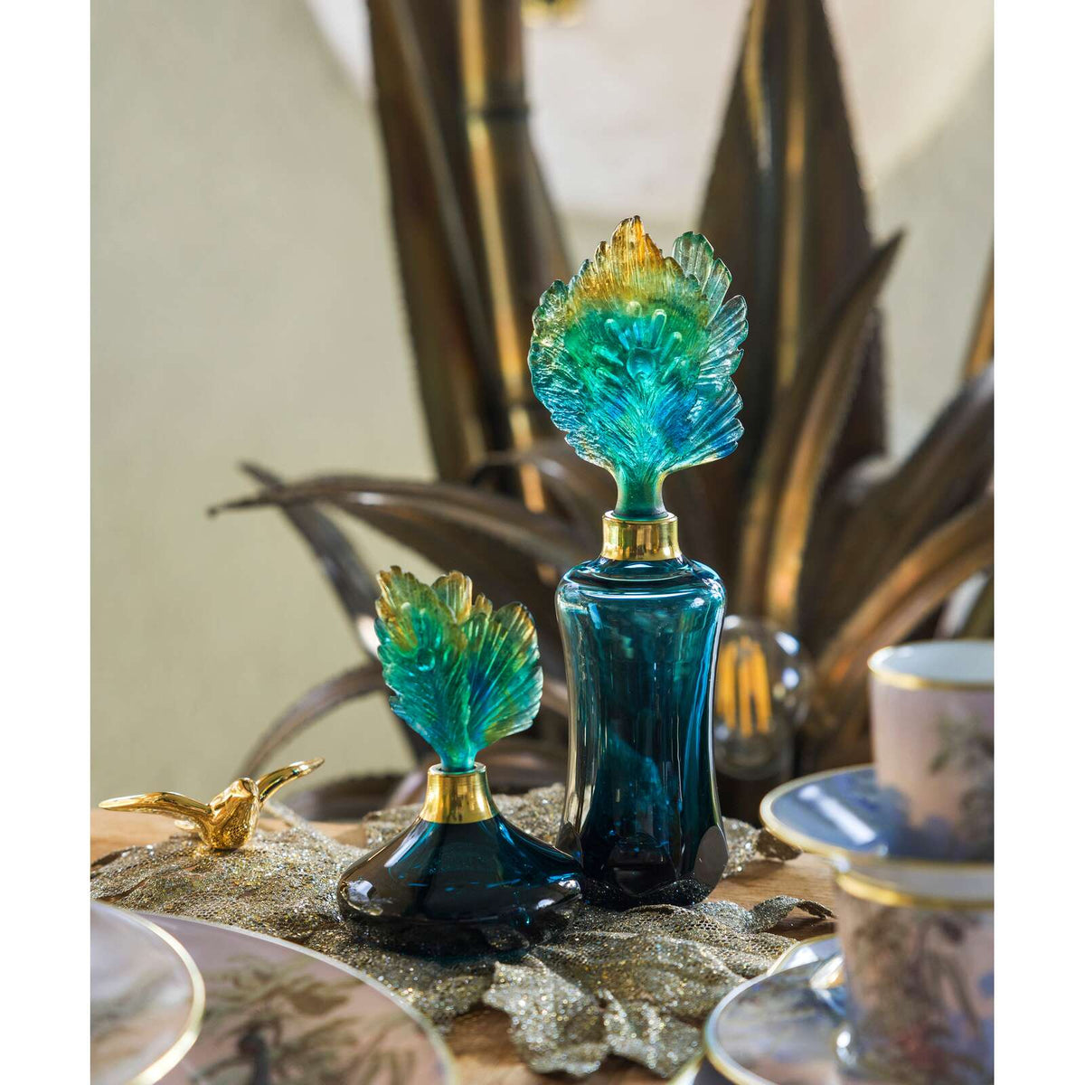 Daum Fleur De Paon Perfume Bottle, alternate view