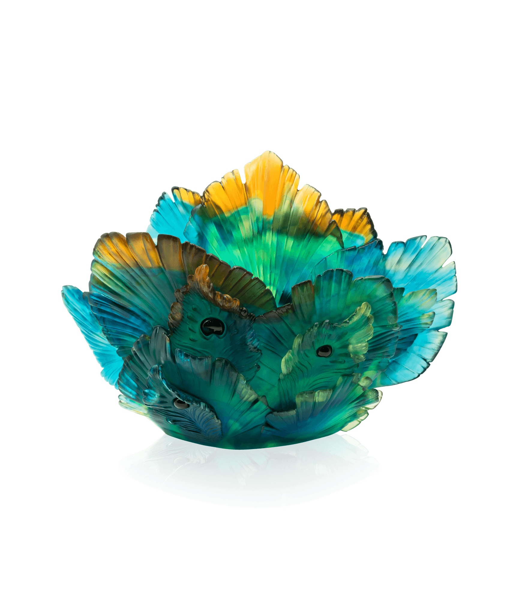 Daum Fleur De Paon Vase