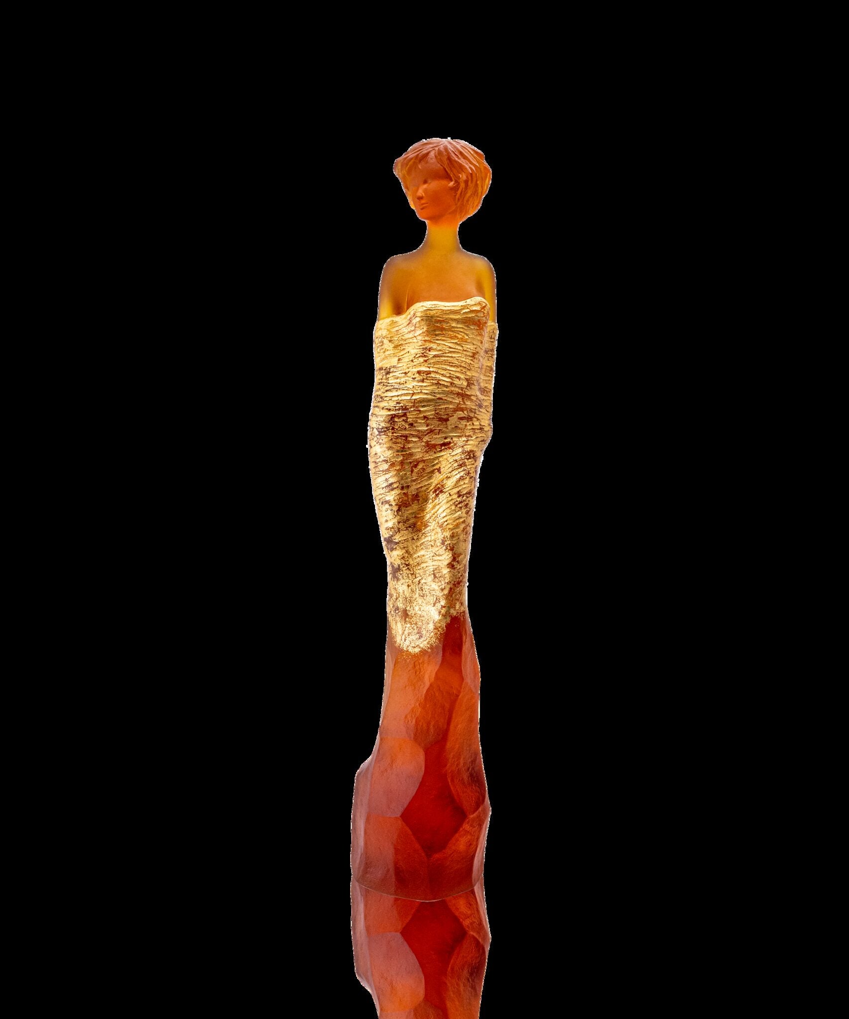 Daum Galatéa By Jean Philippe Richard Sculpture — Amber gold finish 75ex
