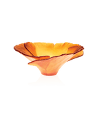 Daum Ginkgo Bowl — Amber