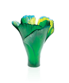 Daum Ginkgo Large Vase — Green