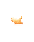 Daum Ginkgo Leaf Amber Sculpture