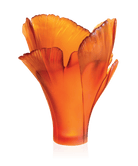 Daum Ginkgo Magnum Vase 99ex — Amber