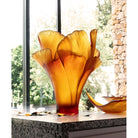 Daum Ginkgo Magnum Vase 99ex – Amber, alternate view