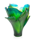 Daum Ginkgo Magnum Vase 99ex — Green