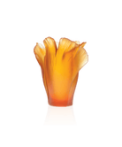 Daum Ginkgo Medium Vase — Amber