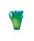 Daum Ginkgo Medium Vase — Green