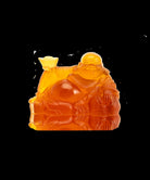 Daum Happy Buddha Amber Sculpture