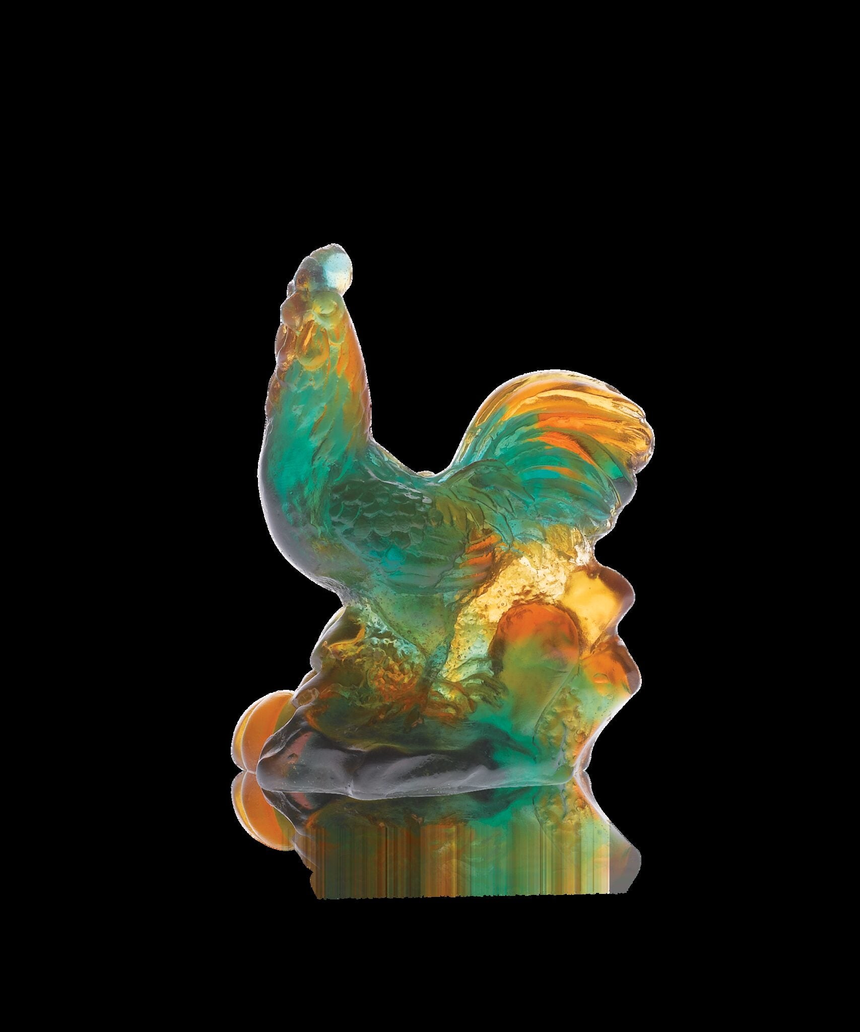 Daum Horoscope Rooster Sculpture