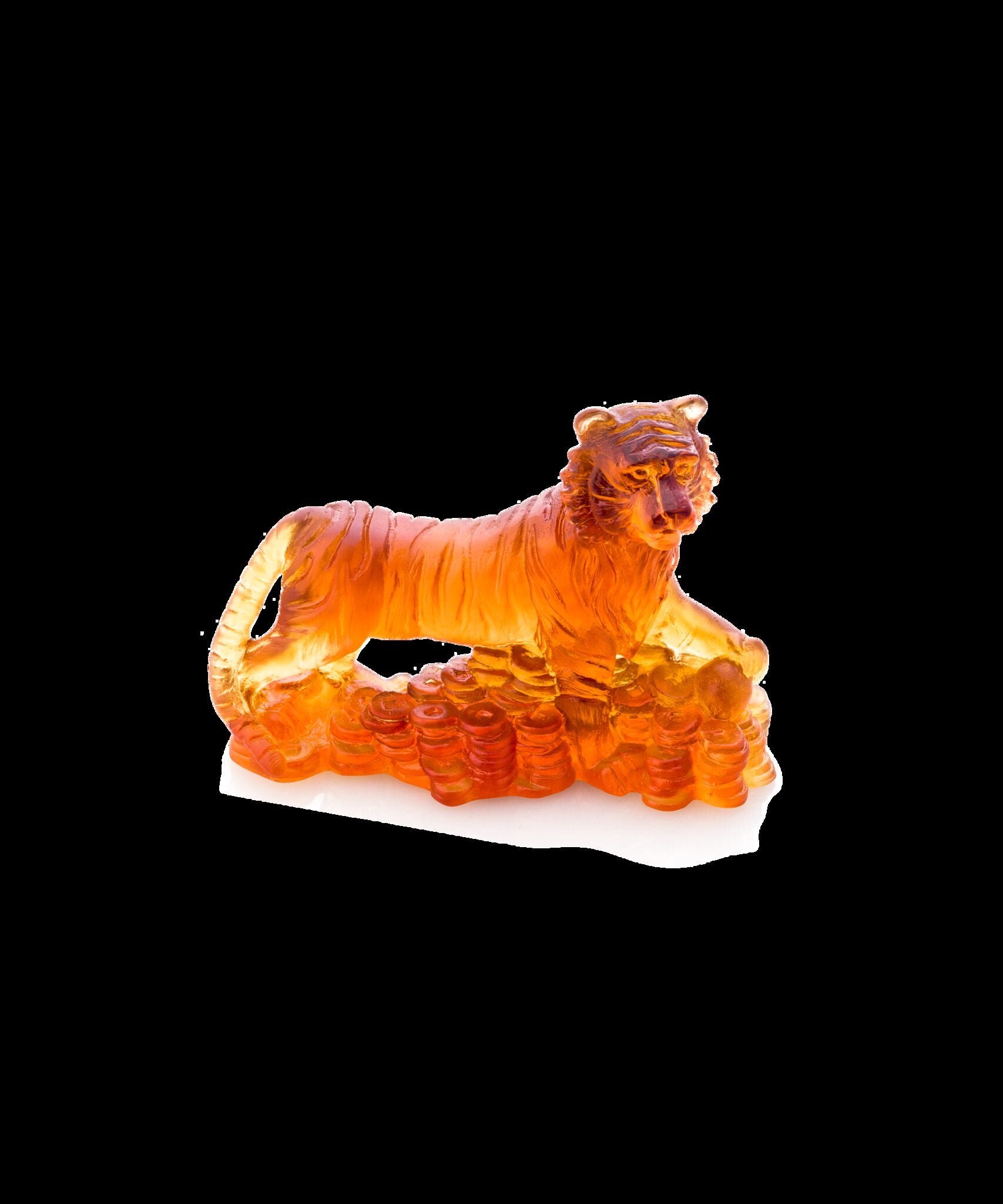 Daum Horoscope Tiger Sculpture