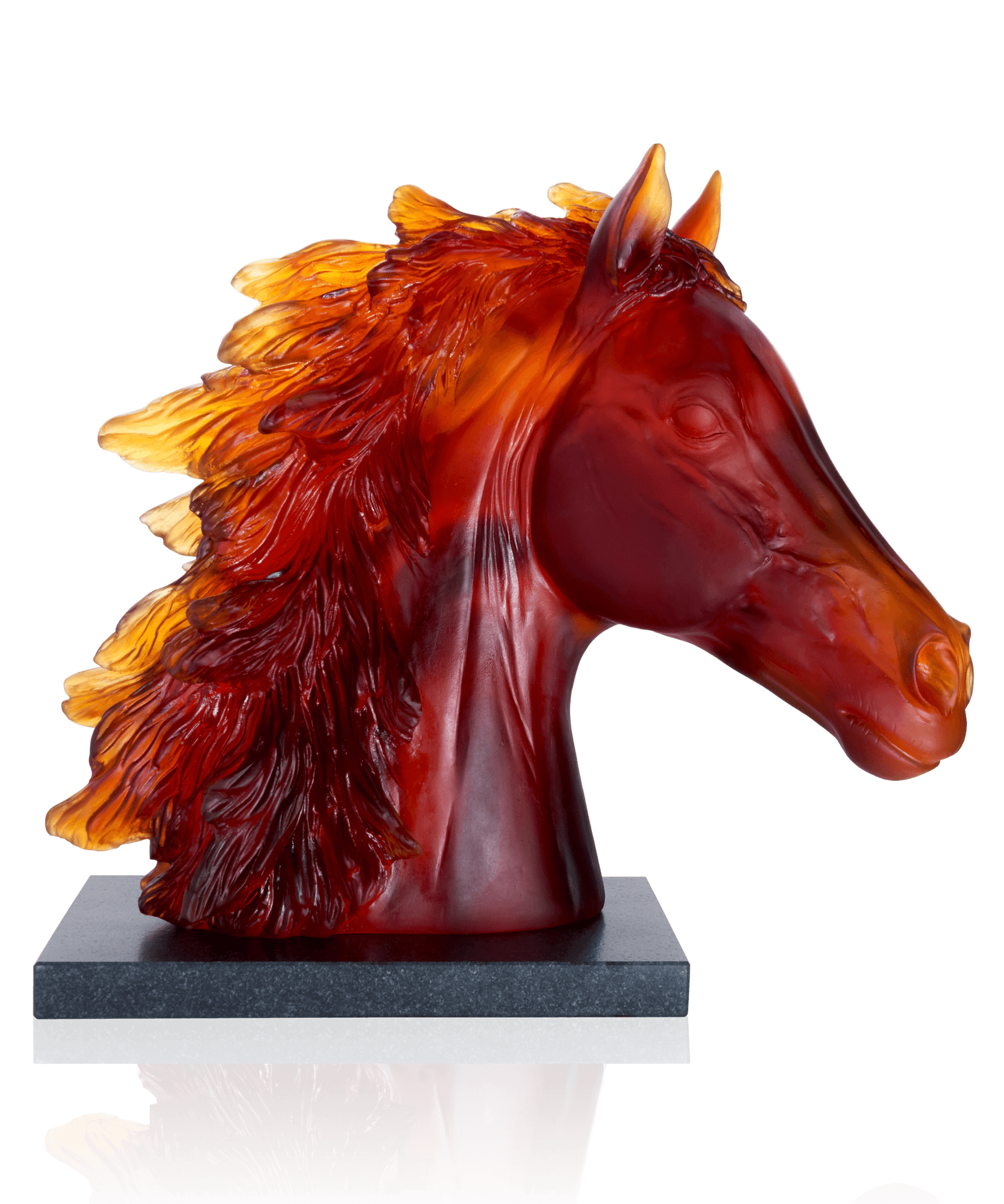 Daum Horse Head Scullpture 500ex Sculpture