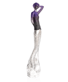 Daum Inès Grey and Purple By Jean-Philippe Richard 75ex Sculpture