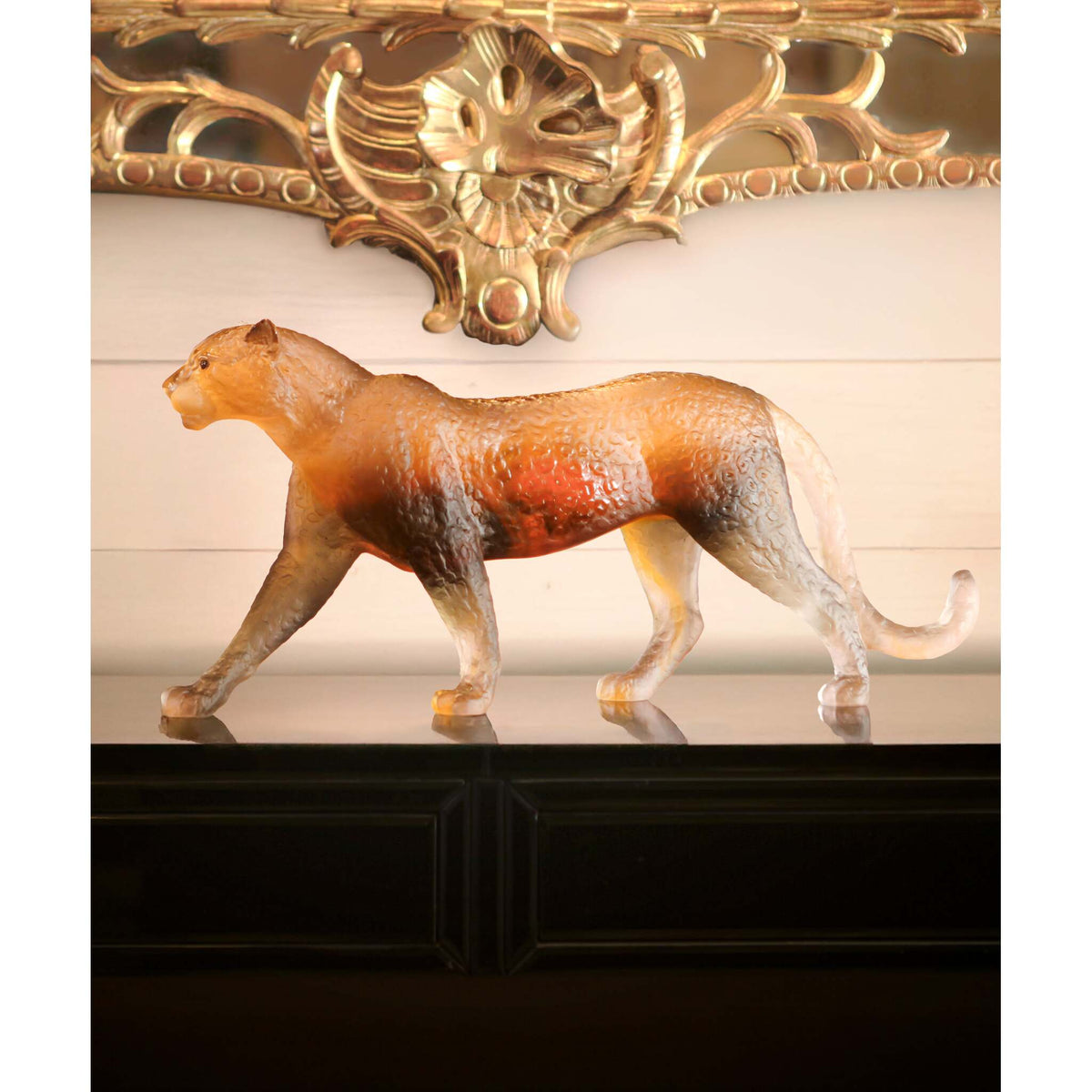 Daum Jaipur Panther 50ex Sculpture, alternate view