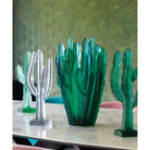 Daum Jardin De Cactus Cactus By Emilio Robba Sculpture – Green, alternate view