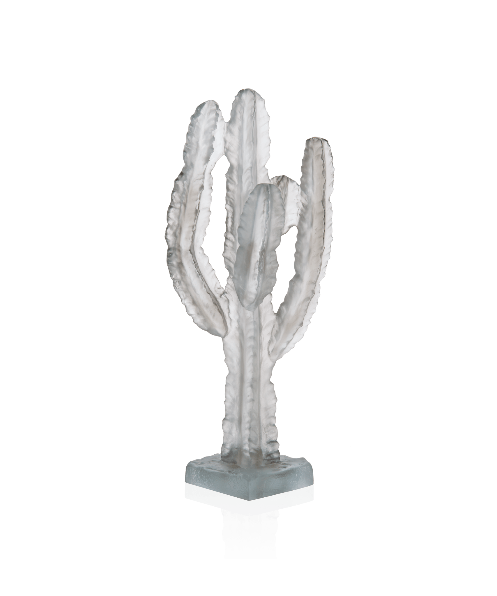 Daum Jardin De Cactus Cactus By Emilio Robba Sculpture — Grey