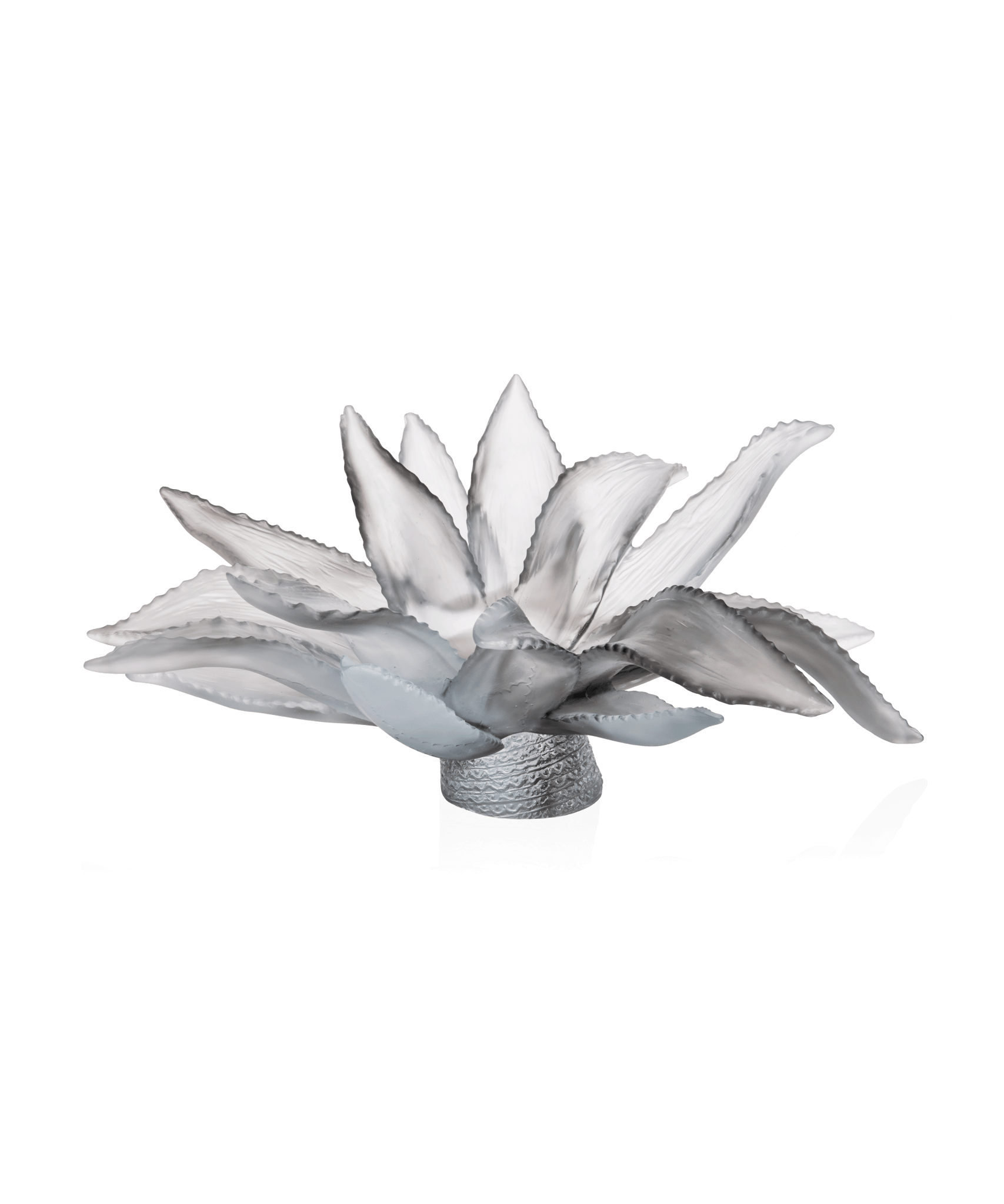 Daum Jardin De Cactus Centerpiece By Emilio Robba 375ex Sculpture — Grey