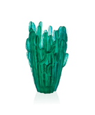 Daum Jardin De Cactus Large Vase By Emilio Robba — Green
