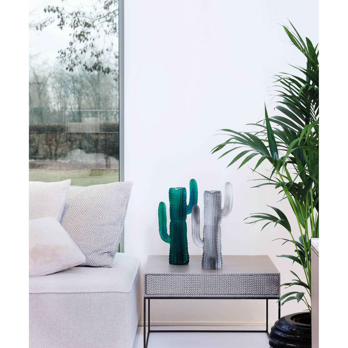 Daum Jardin De Cactus Vase By Emilio Robba – Grey, alternate view