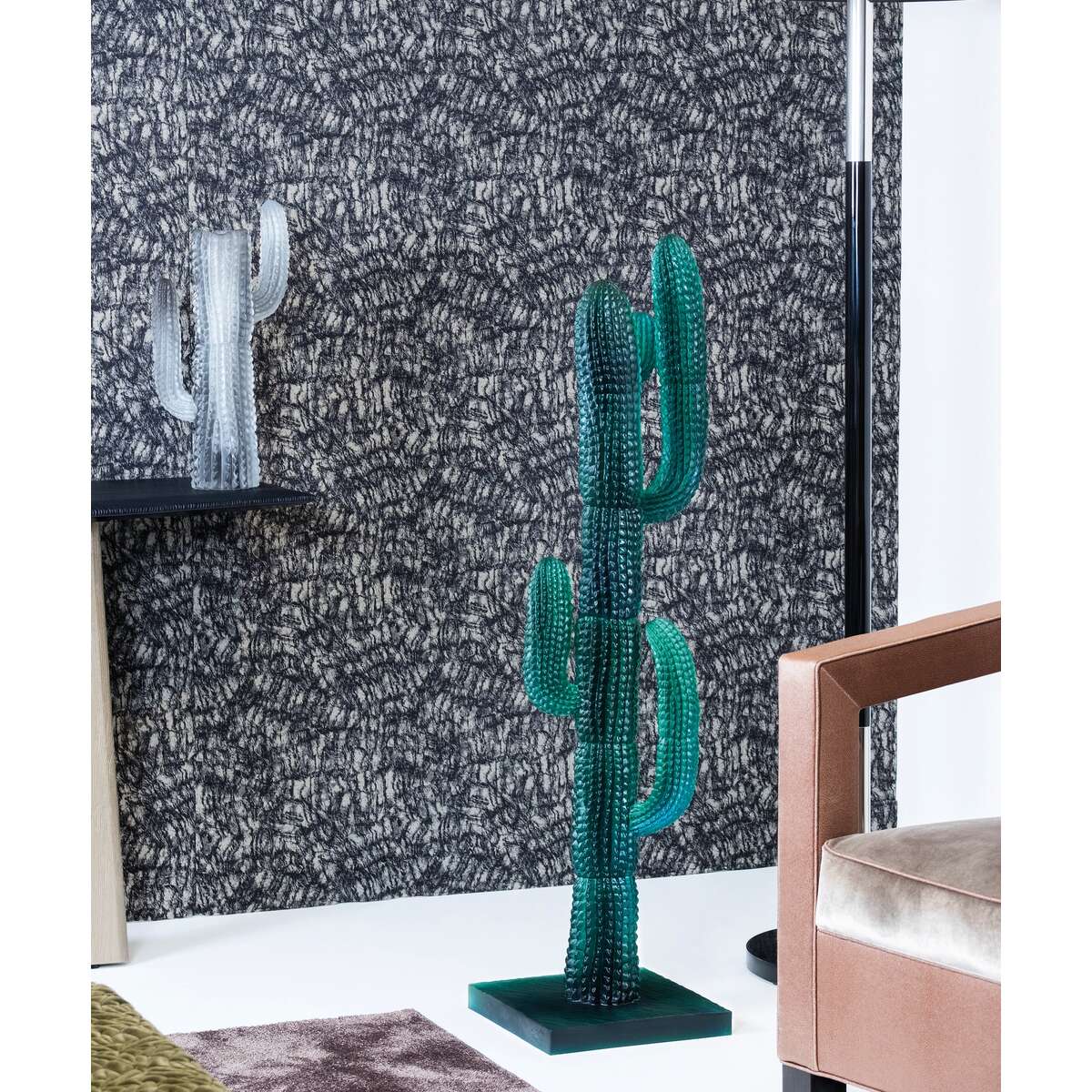 Daum Jardin De Cactus Vase By Emilio Robba – Grey, alternate view