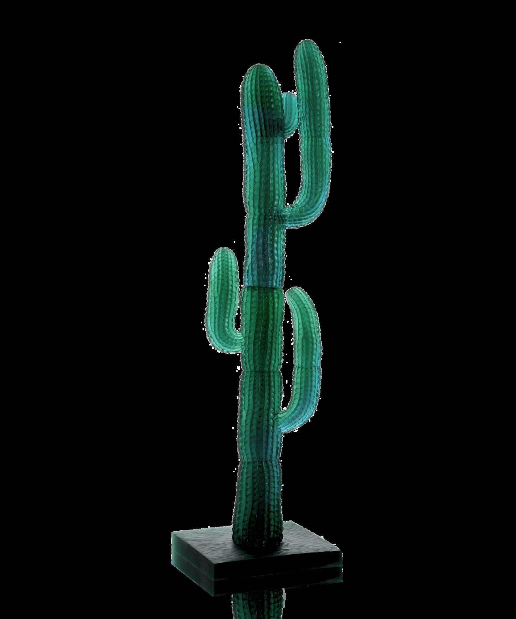 Daum Jardin De Cactus XL Cactus Green By Emilio Robba 125ex Sculpture