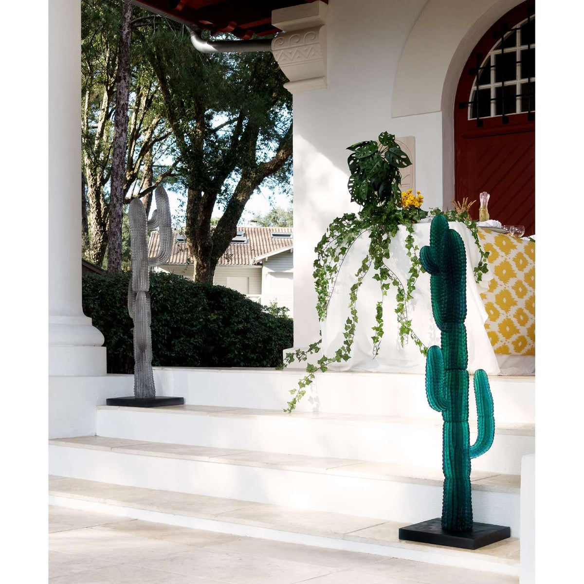 Daum Jardin De Cactus XL Cactus Green By Emilio Robba 125ex Sculpture, alternate view