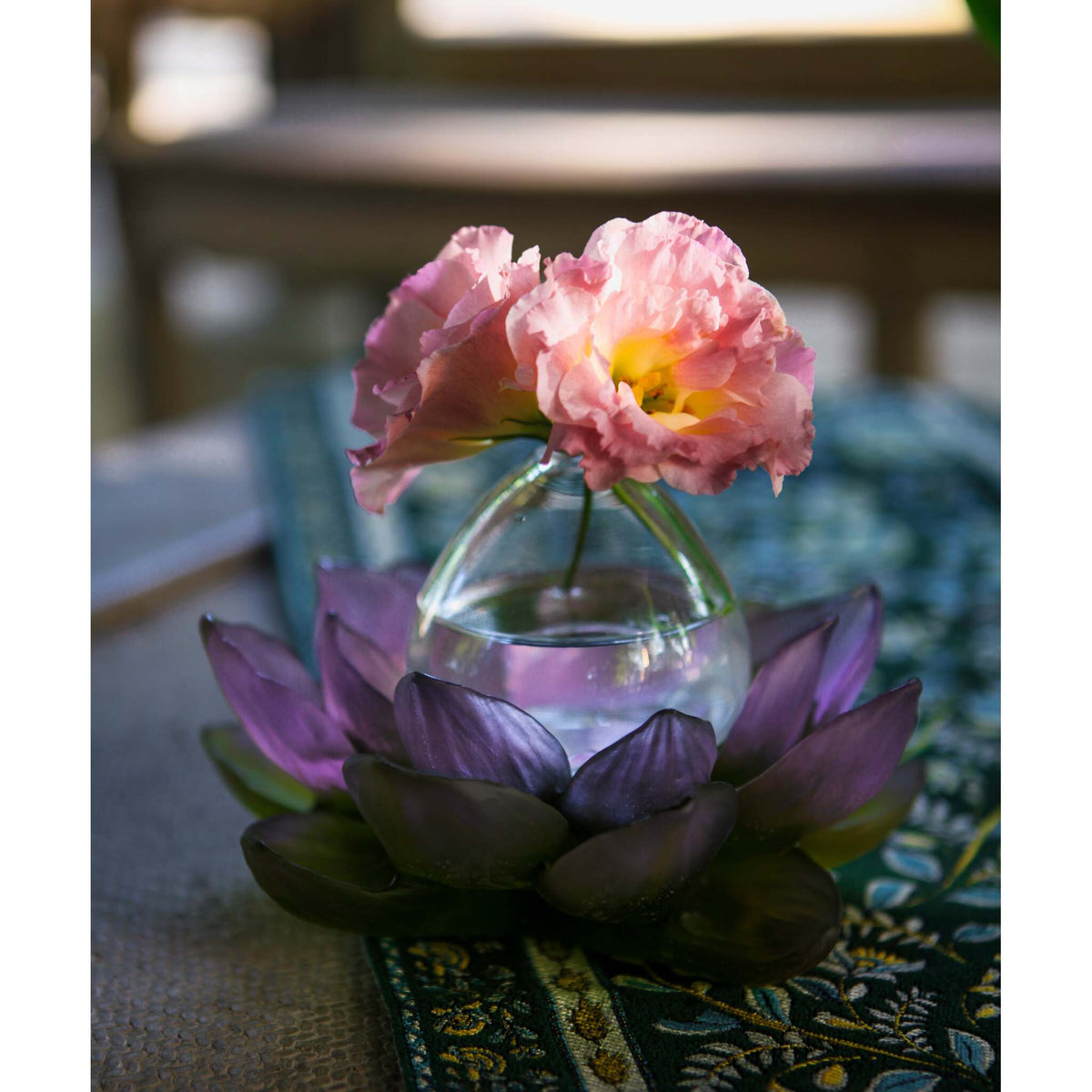 Daum Jardin De Lotus Soliflore Vase – Purple green, alternate view