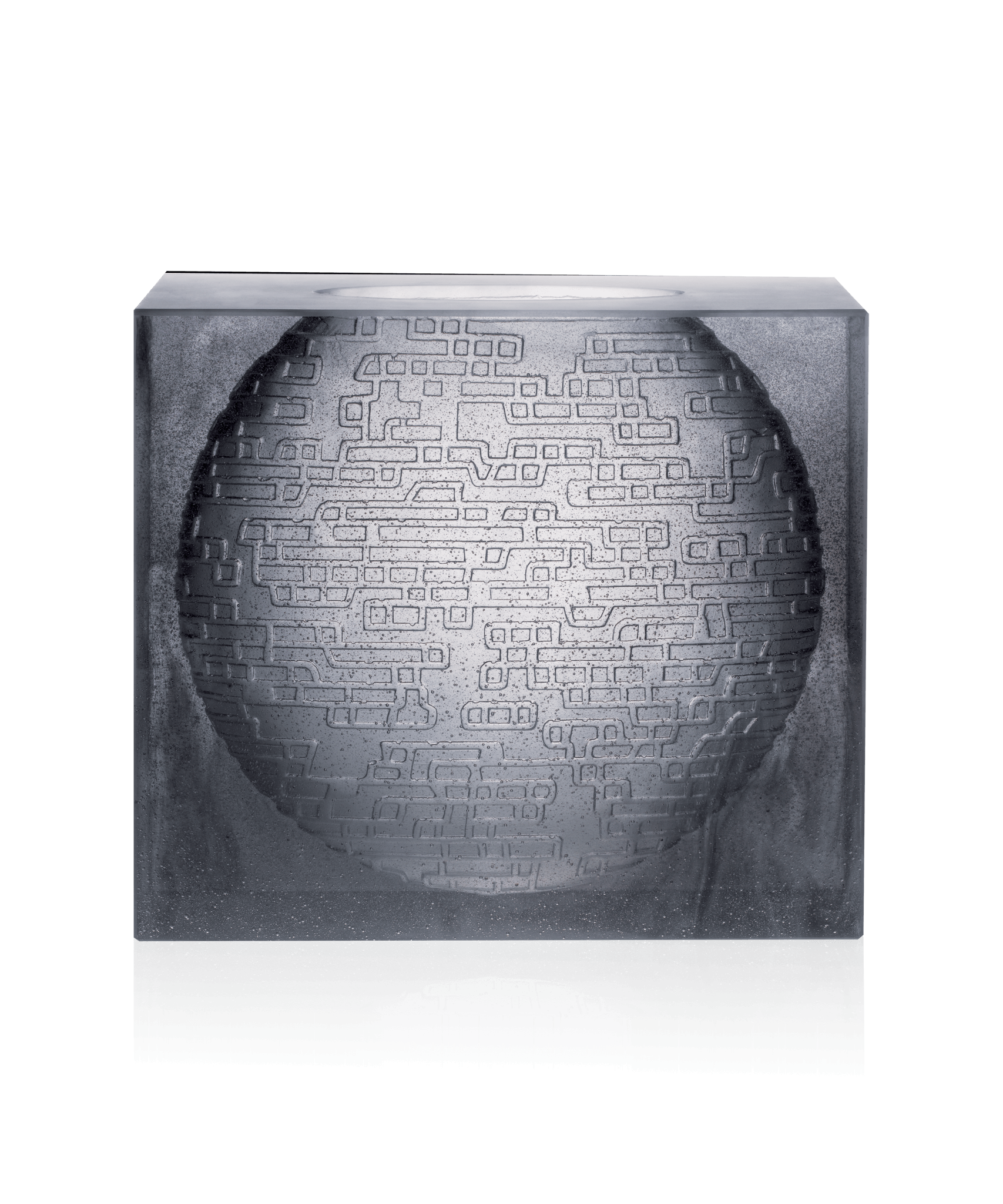 Daum Kumara Vase Grey By Jean-Marie Massaud 125ex